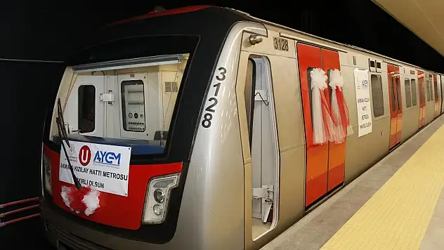 AKM-Gar-Kızılay Metro Hattı bugün açılacak