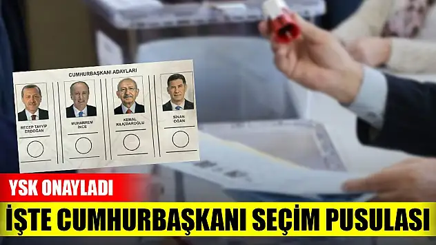 YSK onayladı! İşte cumhurbaşkanı seçim pusulası