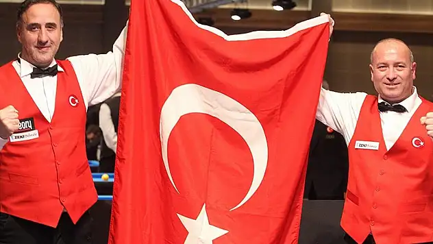 Avrupa Bilardo Şampiyonası'nda Artistik Milli Takımı, altın madalya kazandı