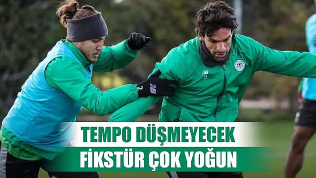 Konyaspor'un yoğun maç fikstürü