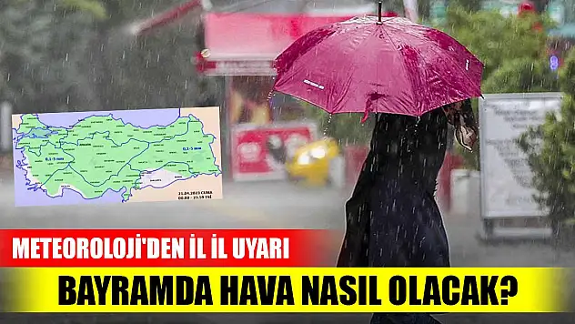 Ramazan Bayramı'nda hava durumu nasıl olacak? Meteoroloji'den il il uyarı