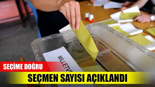 Seçimde oy verecek seçmen sayısı açıklandı