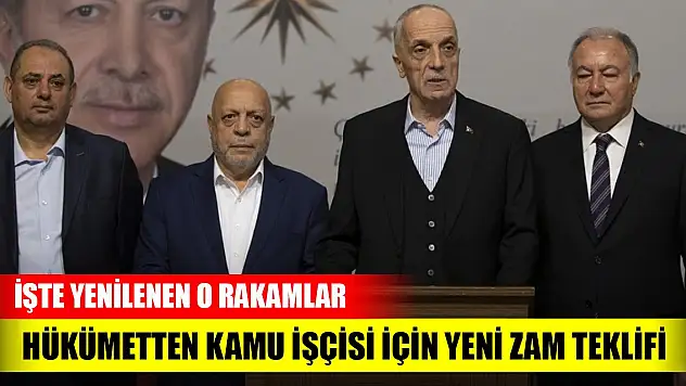 Hükümetin kamu işçisi için verdiği yeni zam teklifi belli oldu, işte o rakam...