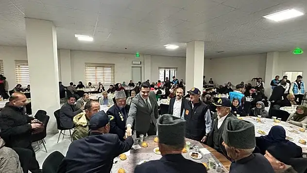 Konya Bozkır'da anlamı iftar programı