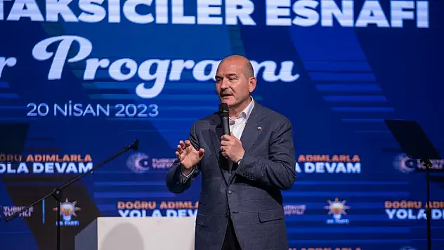 Bakan Soylu İnşallah şoför esnafı da en kısa zamanda Togg'la buluşmuş olacaktır