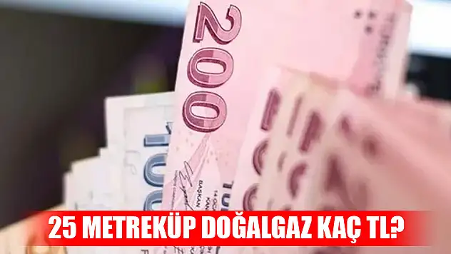 25 metreküp doğalgaz kaç TL?