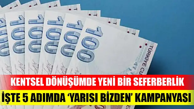 Kentsel dönüşüm Kampanyası ne zaman başlıyor? İşte 5 adımda 'Yarısı Bizden' Kampanyası