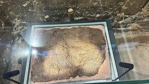 8 bin yıllık ayak izi, 8 bin yıllık yapı ilk defa sergilendi