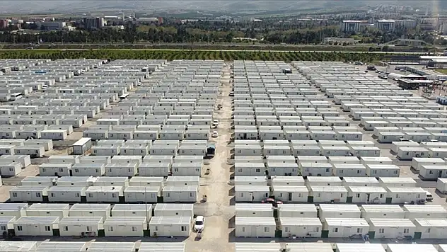 Deprem bölgesinde kurulan konteyner sayısı belli oldu
