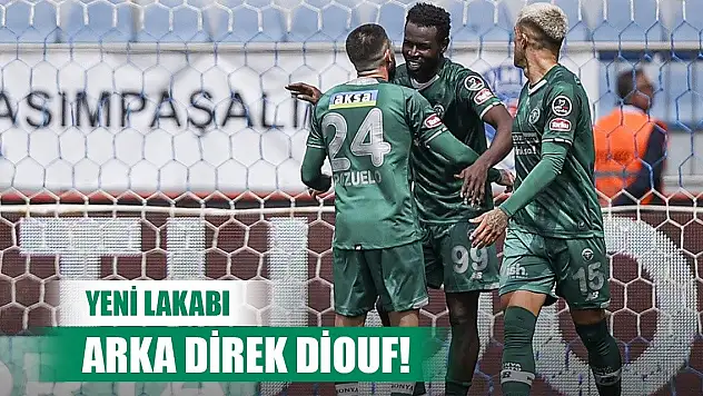Konyaspor'da Diouf hep bunu yapıyor