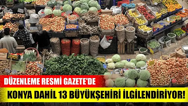 Konya dahil 13 büyükşehiri ilgilendiriyor! Düzenleme Resmi Gazete'de