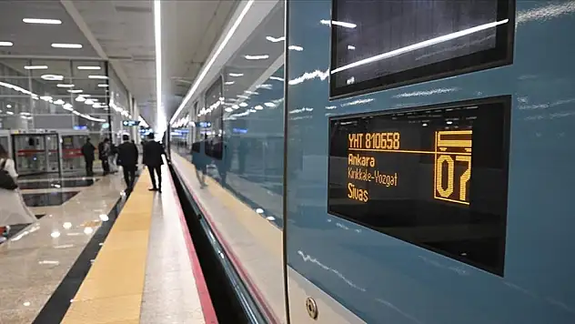 Ankara-Sivas Hızlı Treni ilk seferi için başkentten hareket etti