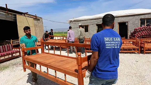 Mardin'de sosyal yaşam evlerine sedir dağıtımı başladı