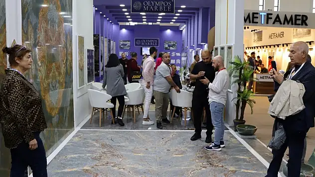 Konya Beyşehir'in doğal taşı uluslararası fuarda tanıtılıyor