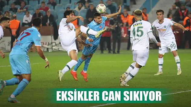 Konyaspor-Trabzonspor, iki takımdaki eksik oyuncular