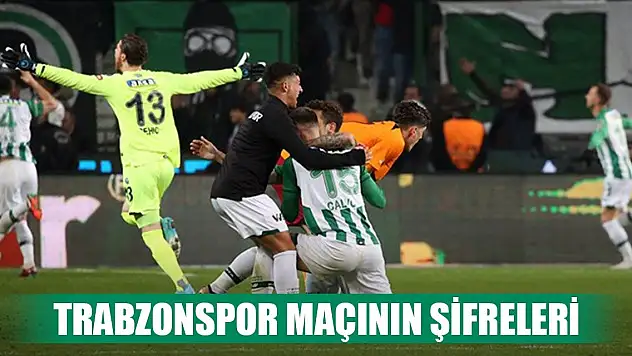 Konyaspor, Trabzonspor maçında öne çıkanlar