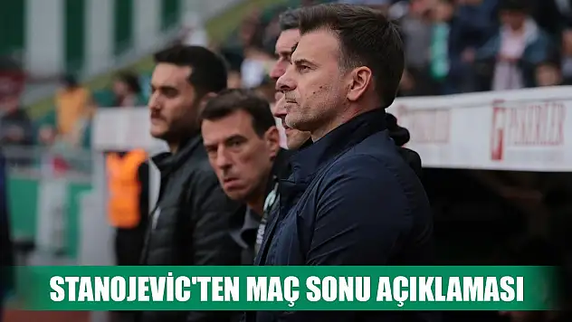 Konyaspor-Trabzonspor, Stanojevic'ten galibiyet yorumu