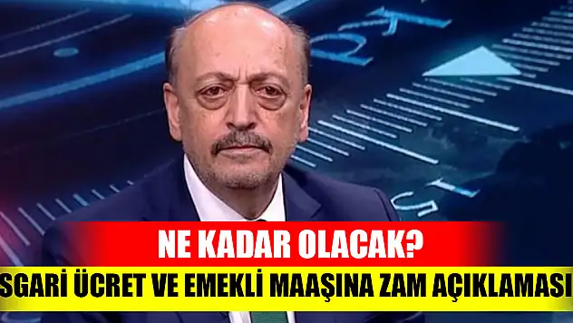 Asgari ücret ve emekli maaşına zam açıklaması! Ne kadar olacak?