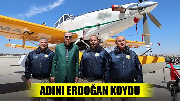 Erdoğan, yangın söndürmede kullanılacak helikopter ve uçağa isim verdi