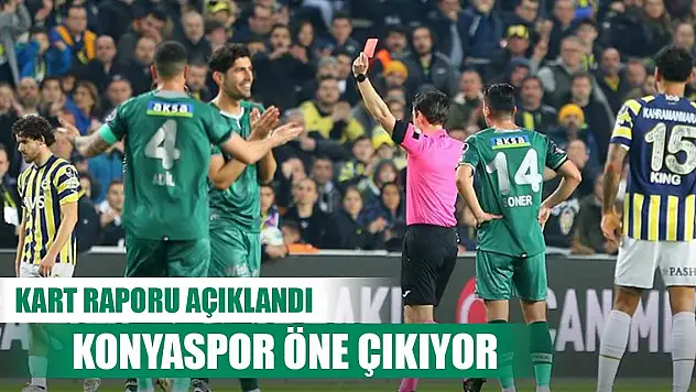Kart raporunda Konyaspor için ilginç rakam