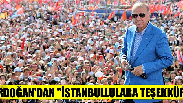 Cumhurbaşkanı Erdoğan'dan 'İstanbullulara teşekkür' paylaşımı