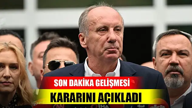 Son Dakika! Muharrem İnce adaylıktan çekildiğini açıkladı