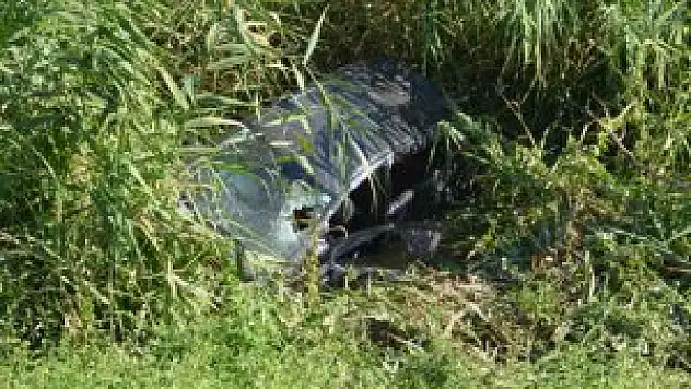 Otomobil pirinç tarlasına uçtu: 2 yaralı