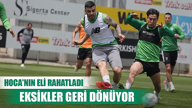 Alanyaspor maçı öncesi Konyaspor'da güzel haberler