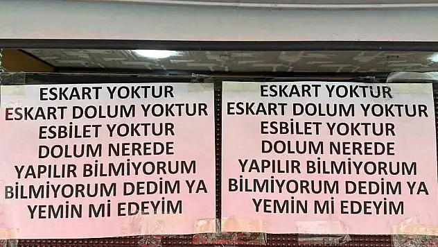 Büfe camında şaşırtan yazı! Yemin mi edeyim?
