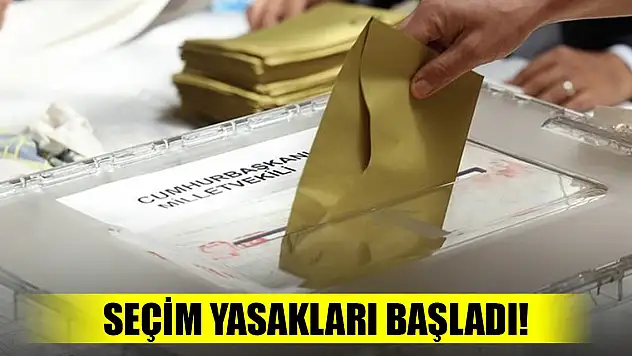 Seçim günü yasakları başladı! 24 saat sürecek
