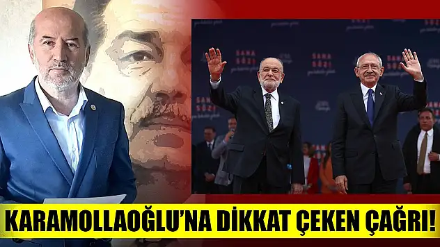 Karamollaoğlu'na dikkat çeken çağrı!