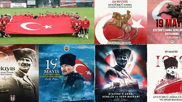 Süper Lig kulüplerinden 19 Mayıs mesajları
