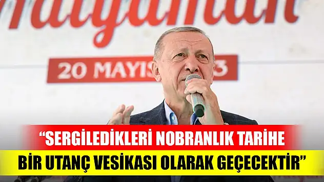 Cumhurbaşkanı Erdoğan deprem bölgesinde: Sergiledikleri nobranlık tarihe bir utanç vesikası olarak geçecektir