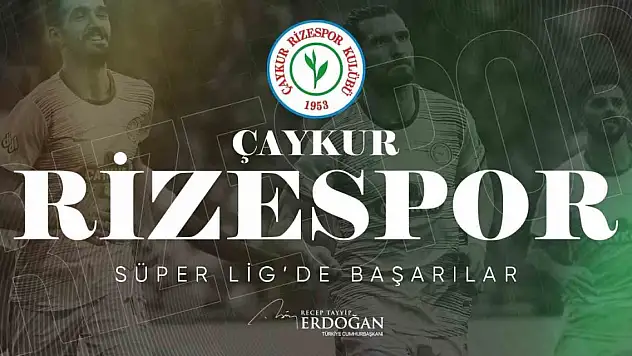 Cumhurbaşkanı Erdoğan Süper Lig'e çıkan Rizespor'u kutladı
