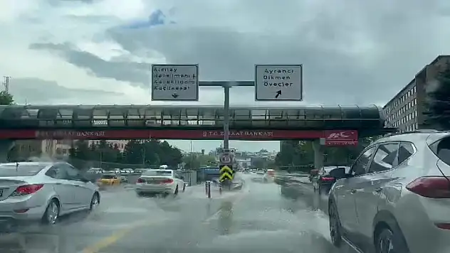 Misket büyüklüğünde dolu!