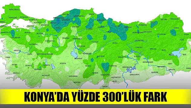 Nisanda yağışlar yüz güldürdü! Konya'da fark yaşandı