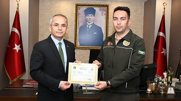 Konya Seydişehir Orman İşletme Şefliği personeli başarı belgesi aldı