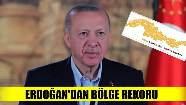 Erdoğan'dan bölge rekoru