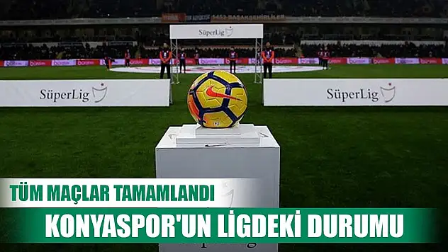 Konyaspor'un ligdeki son durumu!