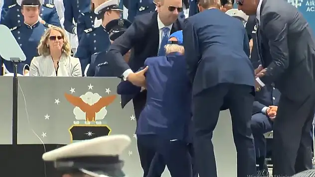 ABD Başkanı Biden'i korumaları kurtaramadı