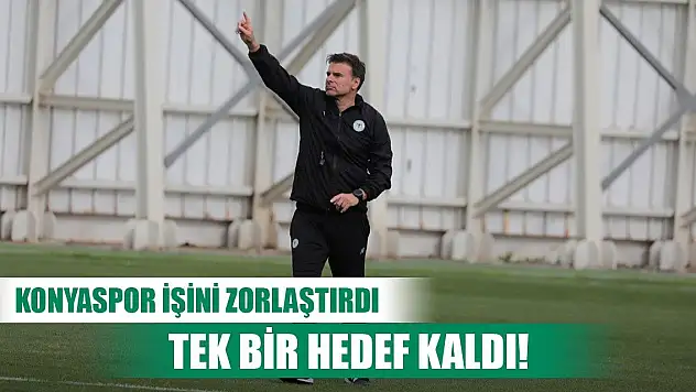 Konyaspor'un bir hedefi kaldı!