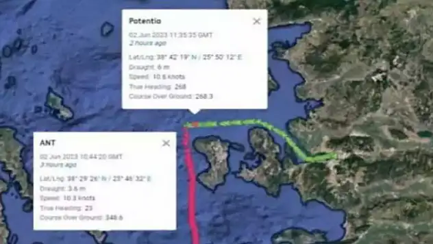 Sakız Adası açıklarında 13 Türk personelli gemi kaza yaptı