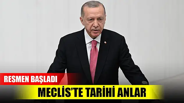 TBMM'de tarihi gün! Erdoğan resmen görevine başladı