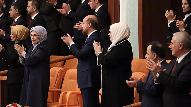 Cumhurbaşkanı Erdoğan'ın TBMM'deki yemin törenini ailesi de izledi