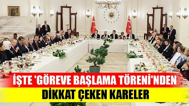 İşte 'Göreve Başlama Töreni'nden dikkat çeken kareler