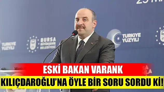 Eski Bakan Varank, Kılıçdaroğlu'na öyle bir soru sordu ki!