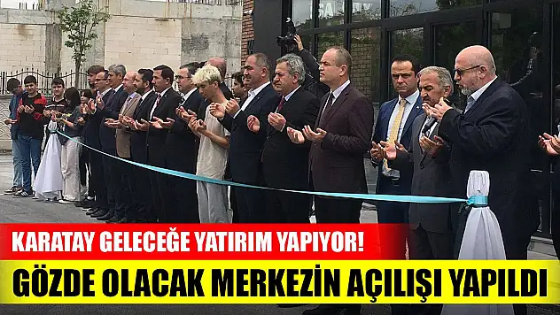 Karatay geleceğe yatırım yapıyor! Gözde olacak merkezin açılışı yapıldı