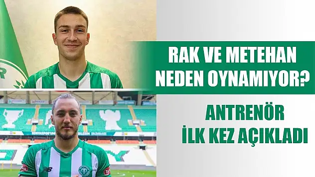 Konyaspor'da Metehan ve Mert ile ilgili açıklama
