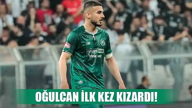 Konyaspor'da Oğulcan ilk kez kırmızı gördü!