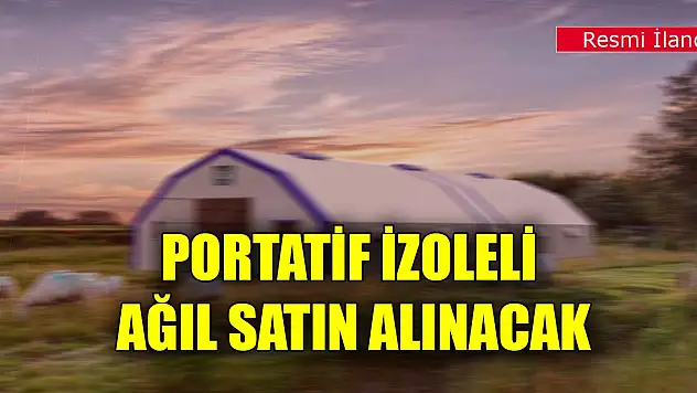 Portatif izoleli ağıl satın alınacak
